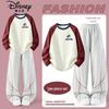 Disney Girls' Autumn Long-Sleeve Top and Wide-Leg Pants Set