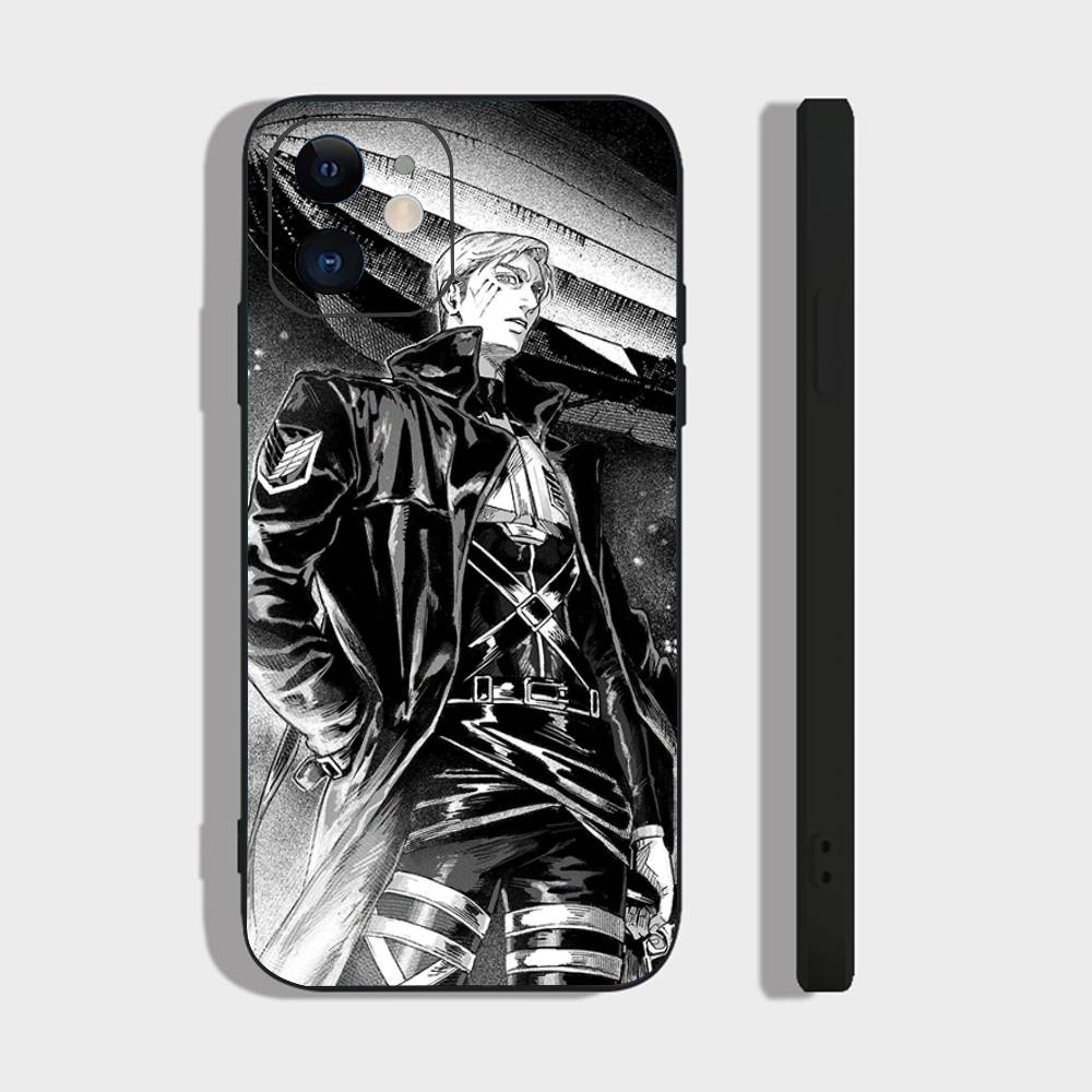 Erwin Smith Anime Phone Case For IPhone 17 Air 16 15 14 13 Pro Max 11 12 Black Silicone Cover