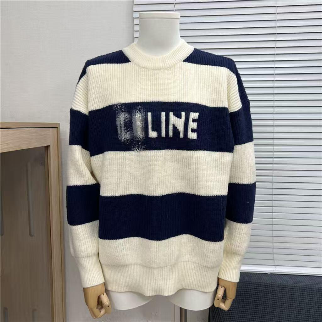 Men's CE Home 25SS Autumn/Winter Big Logo Jacquard Knit Sweater