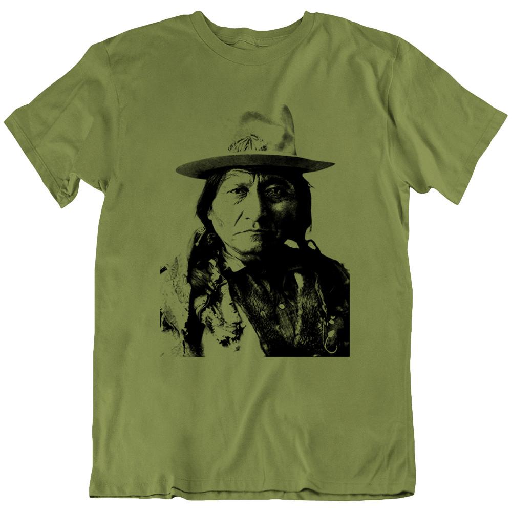 Sitting Bull Native American Chief Indian Warrior T Shirt Tee Gift New