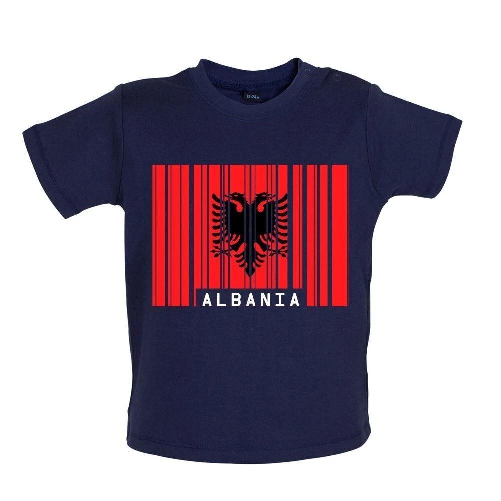 

Albania Flag Style Barcode - Kids T-Shirt Tees Top - Republic Live Born 110