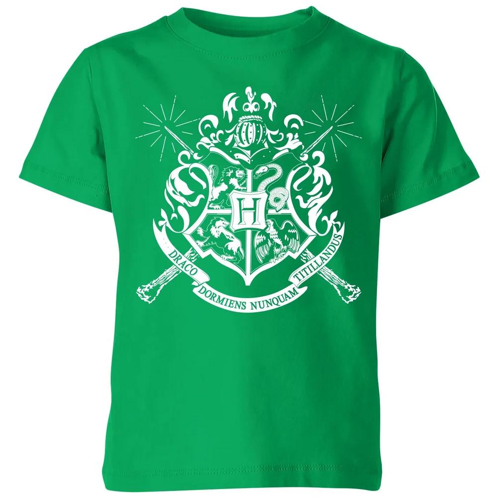 Harry Potter Hogwarts House Crest Kids  T-Shirt - Green - 3-4 Years 130