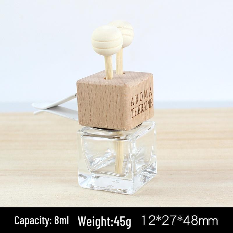 Car Glass Aromatherapy Lanyard for Air Vent - Refillable Perfume Bottle