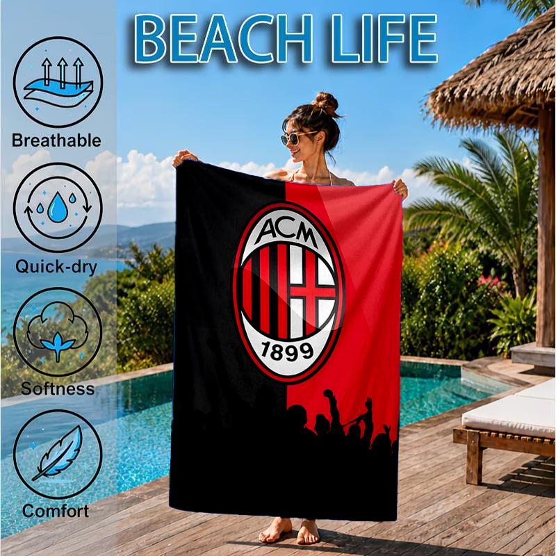 1909 Football Club Beach Towel, Microfiber Beach Towel, Perfect For Pool, Beach, Travel, Home Decor Beach Party Fan Gifts
