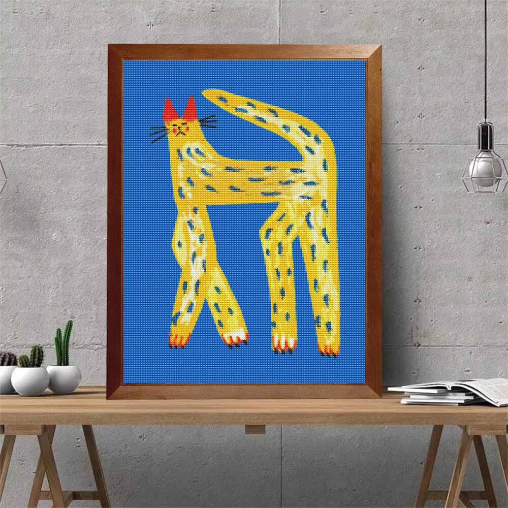 5D Diamond Painting Kits YellowCat Full Round Drill Crystal Rhinestone DIY Art Craft for Home Wall Decor Decoration Gift