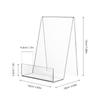 Set of 5 Clear Acrylic Book Tabletop Book Book Display Bookshelf School Stationery Gift Stands, Bookends, Stands, Stands, Decor, Library, Office,