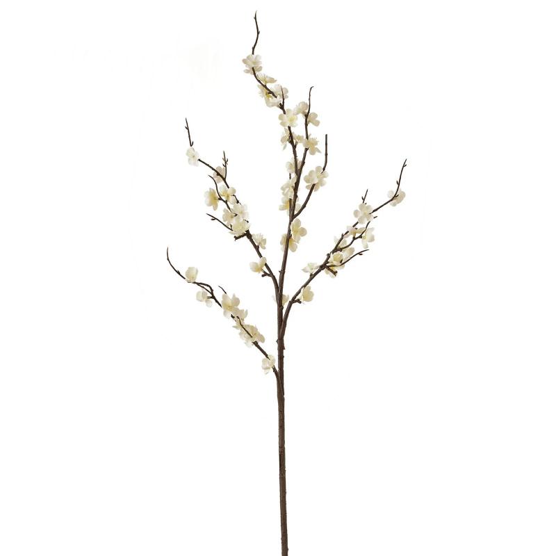 Real Touch Tall Faux Plum Blossom Artificial Flower with Stems for Floral Arrangements