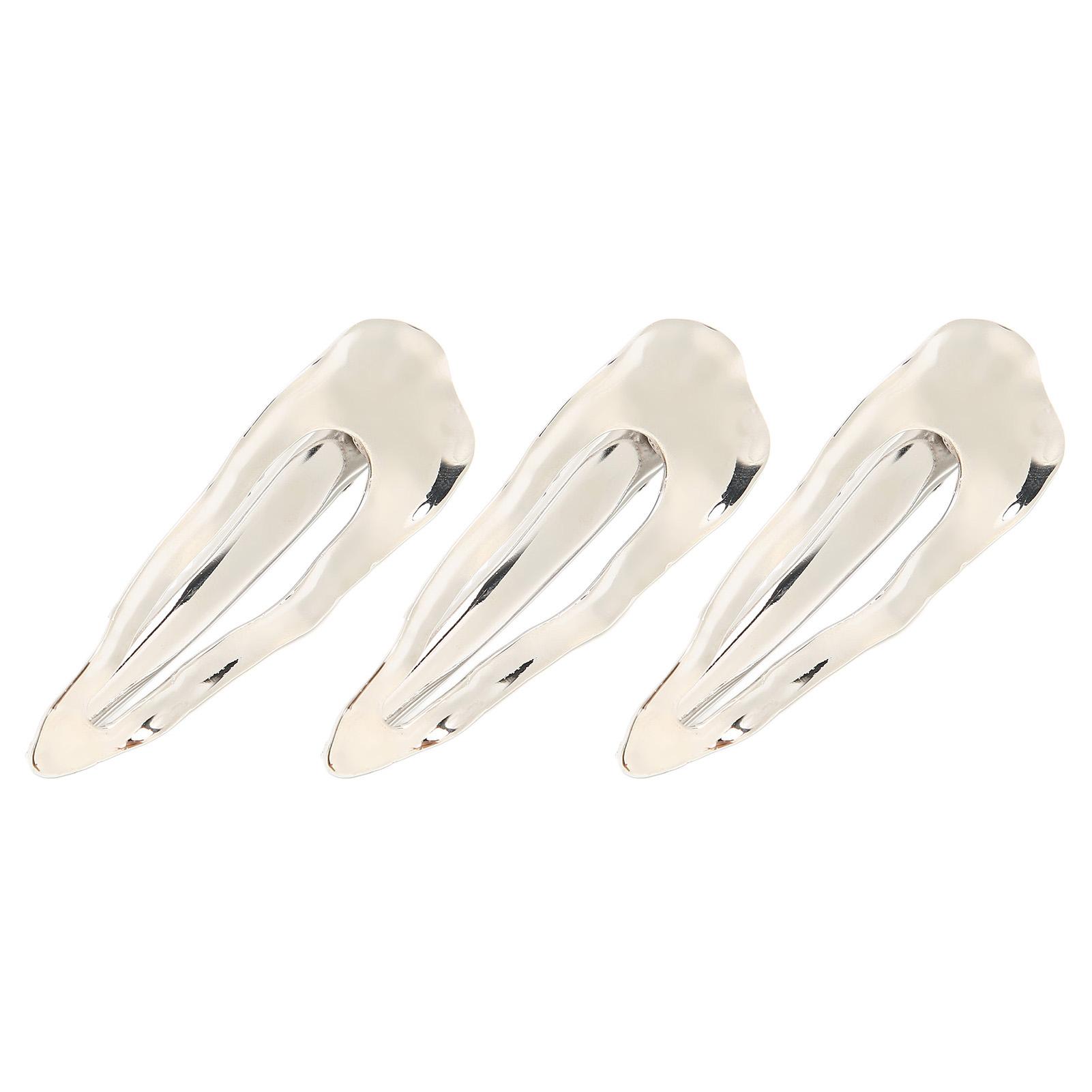 3 шт. Волнистая заколка-клипса  Утиный клюв  Металлическая заколка для укладки волос, не гнущаяся, для девочек