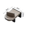 Sliding Door Lock Limiter Iron Rubber Window Lock Holder Child Protection Hardware for Plastic Windows