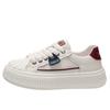 Leather shell head board shoes women's autumn 2025 platform color matching student sports versatile white shoes non-slip and wear-resistant