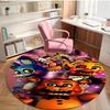 Five Nights at Freddy's Print Round Rug, Washable Floor Carpet, For Entryway Dorm Laundry Room Office Study, Home Decor Birthday Christmas Gift