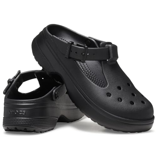 Crocs Classic Mary Jane Clog, Black, 23cm