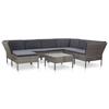 Day and Night - Day and Night Garden Furniture Set 8 Pieces and Gray Synthetic Rattan Cushions