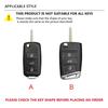 2025 New Car Flip Remote Key Fob Case Cover Protector Holder Shell For Skoda Octavia A5 A7 Fabia Superb Kodiaq Karoq Keychain Ac