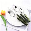 1pc Mirror Stainless Steel Dinnerware Plastic Handle Western Cutlery Butter Knife Fork Spoon Kitchen Party Tableware