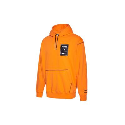 Felpa casual stampata da uomo top arancione brillante 597886-80