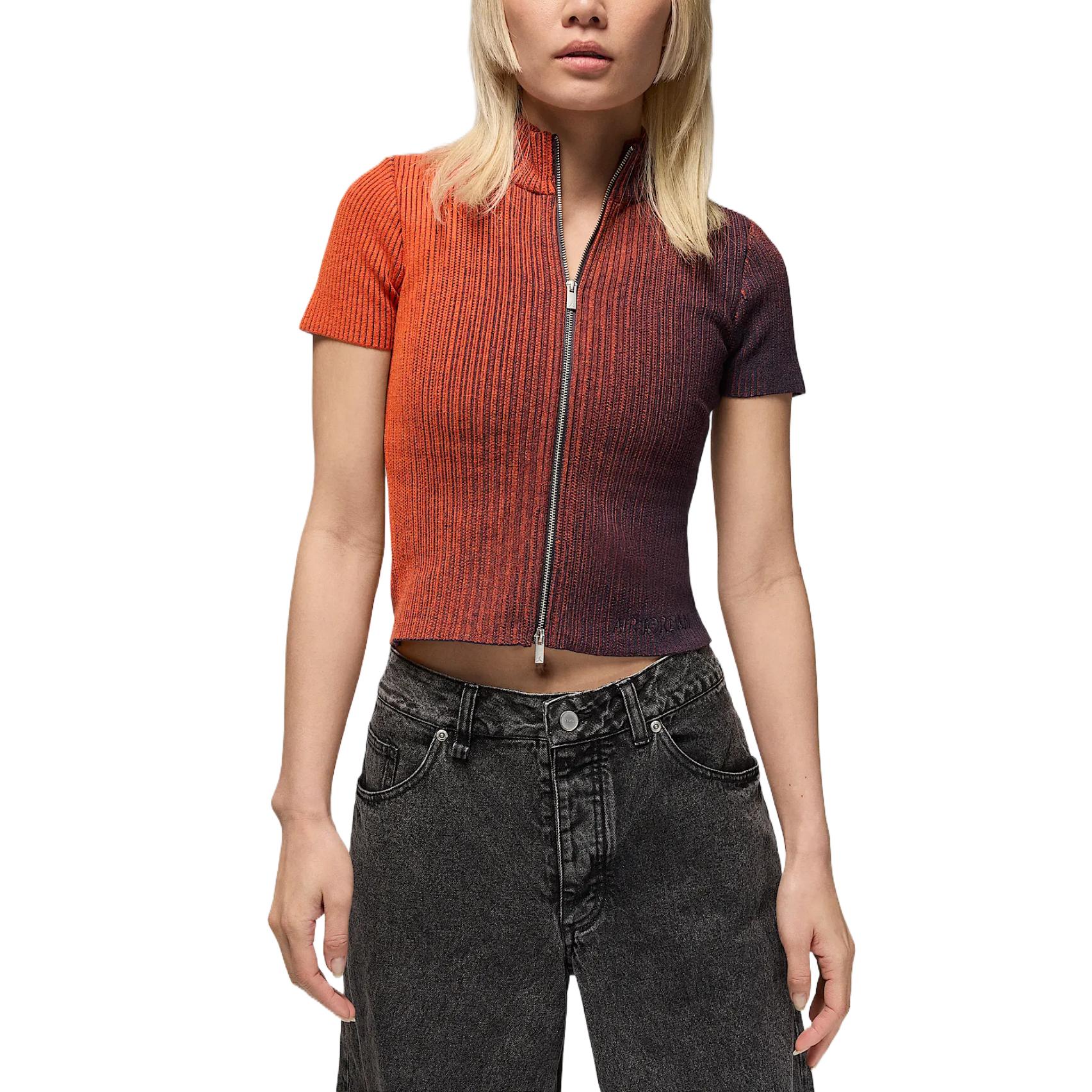 Jordan Air Crop Top Women s Black Purple HF9439-540 S