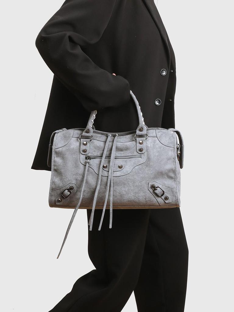 Modna zamszowa torba motocyklowa: Wszechstronna torebka i listonoszka dla kobiet