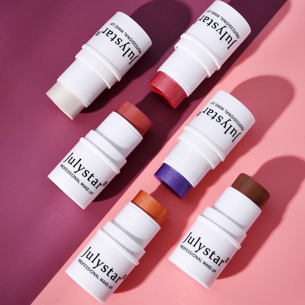 Pink Blush Single Stick: Six-Color Pearlescent Contour & Highlight Cream