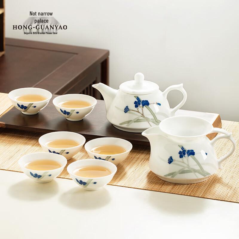 

Hongguanyao Orchid Valley Serenity 9-Piece Ceramic Tea Set