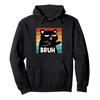 Funny Meme Saying Bruh Cat Boys Girls Teens Hoodie Men Women Pullover Streetwear Soft Casual Sweatshirt Tops 0926-2
