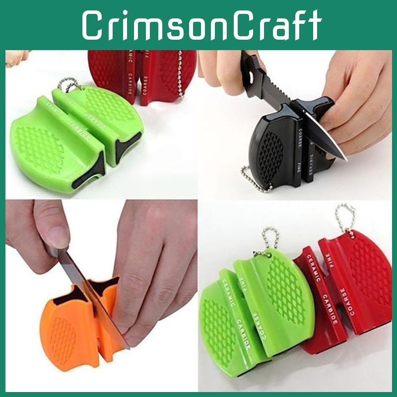 Mini Pocket Sharpener Camping Tapered Sharpening Stone Tool Kitchen