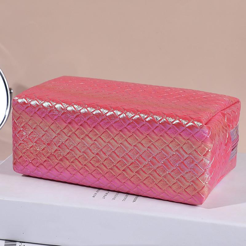 Fashion Women Waterproof Pu Travel Cosmetic Bag Cute Candy Colors Woman Makeup Bags Portable Toiletry Storage Bag Organizer Box