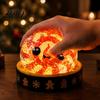 Christmas Party Favors 1/5Pcs Dumpling Stress Relief Toy LED Glowing Squeeze Toy with Slow Rebound Toys Steamer Santa Snowman Reindeer Gingerbread