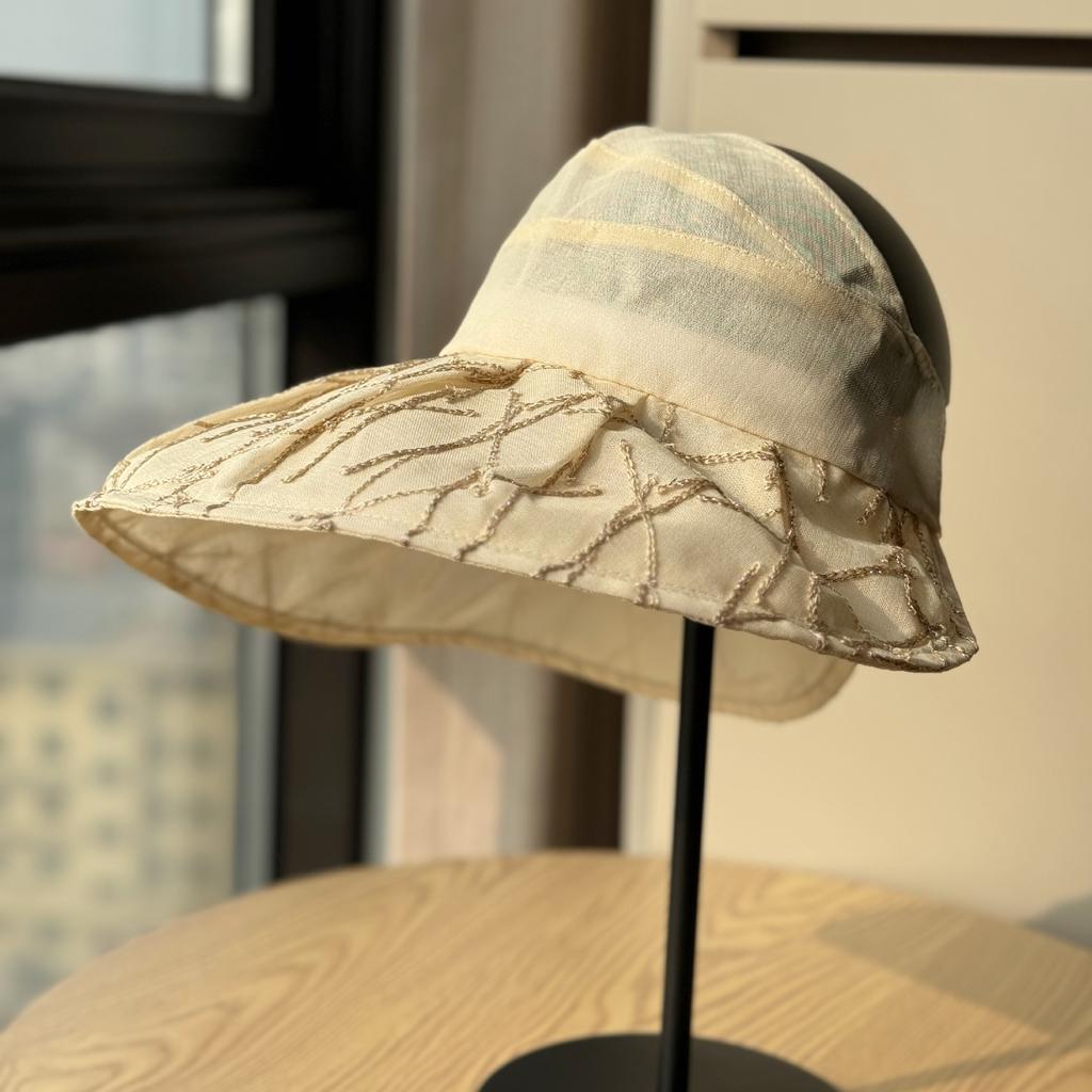 Spring and summer sun protection hat for women, UV protection sun hat with large brim, suitable for cycling, women's face-covering large brim