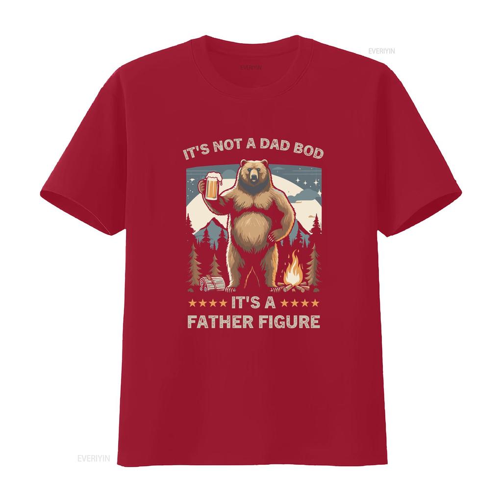 Its Not a Dad BOD Father Figure T Shirt vintage Washed Comfortable Breathable Soft graphic Casual Slightly Stretched Versatile