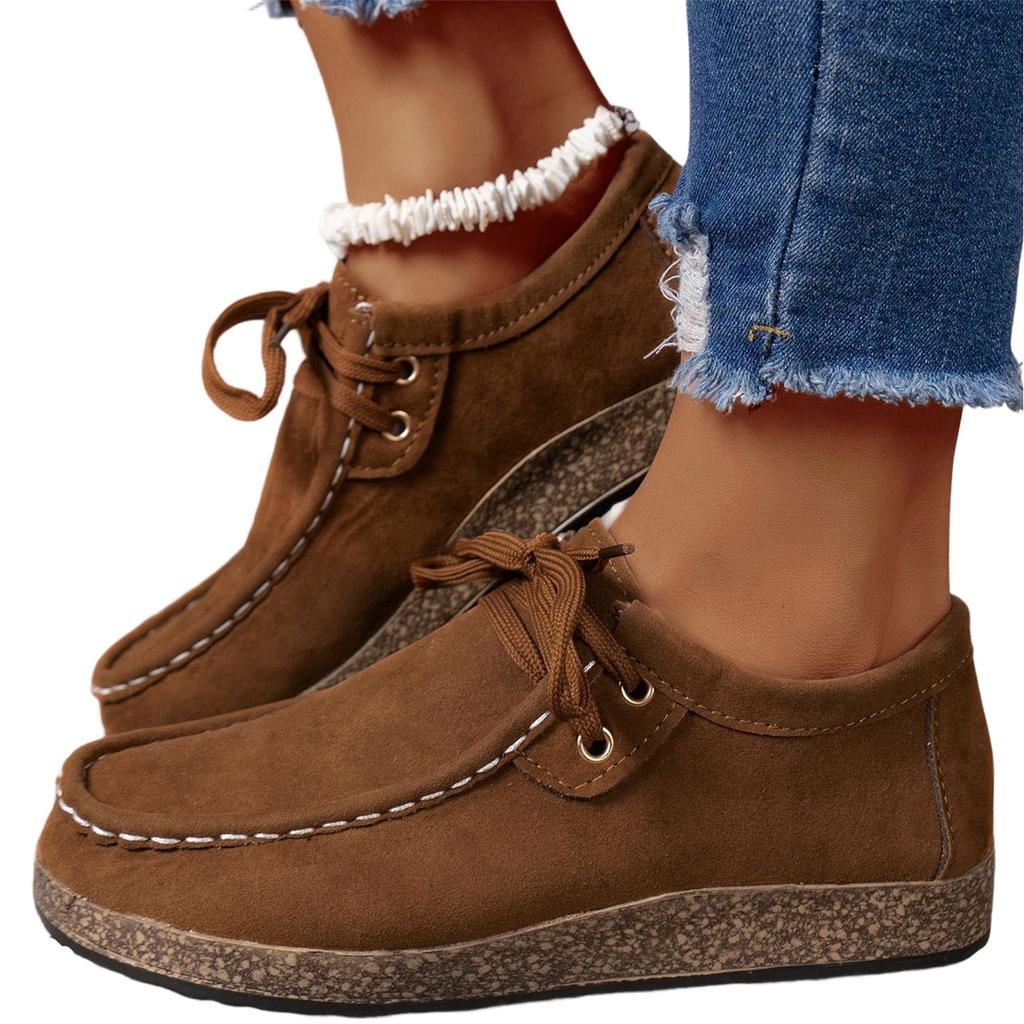 Women's Fashion Casual Plus-Size Lace-Up Low-Top Shoes