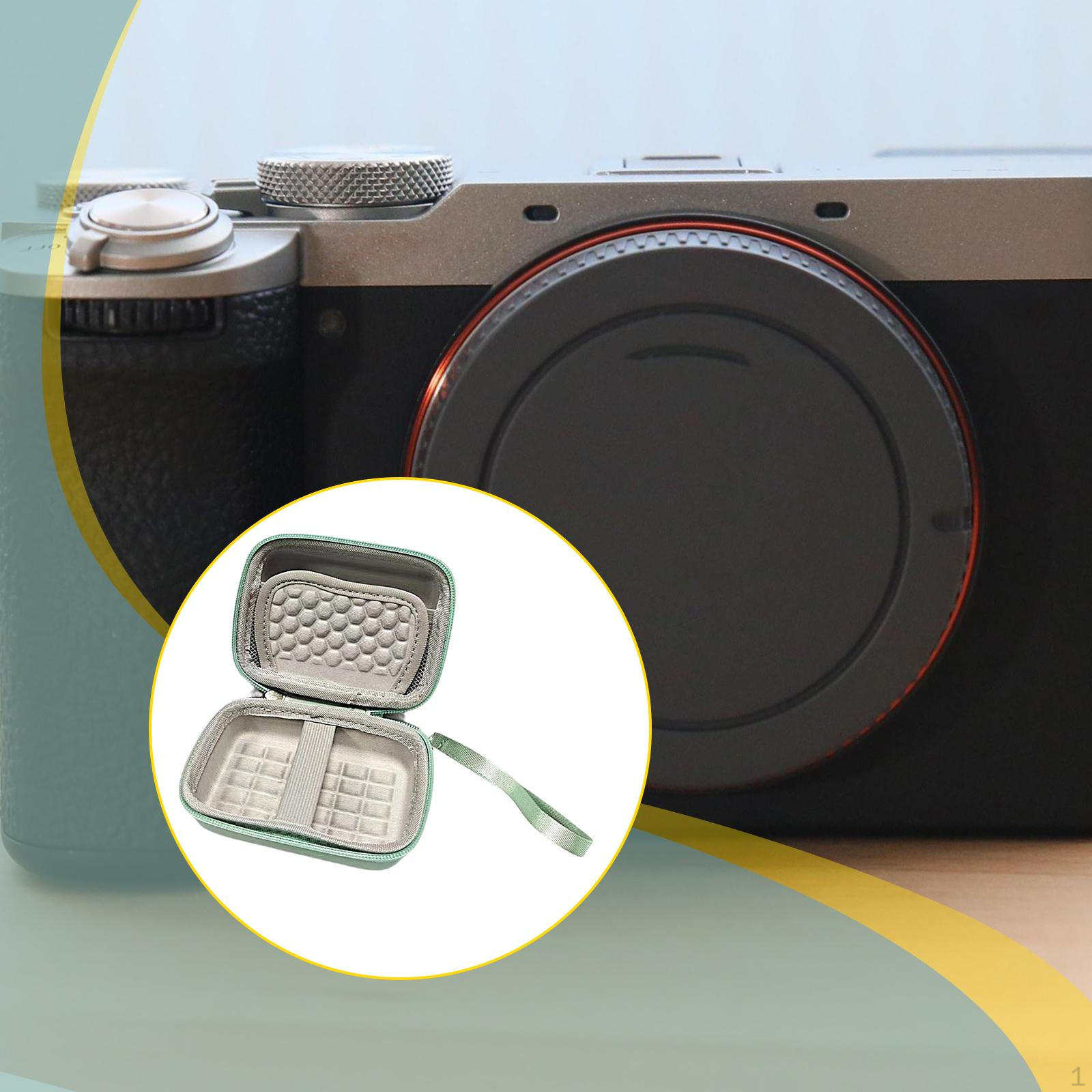 Digital Camera Case Card Storage Durability Versatile Accessories Portable Practical Zipper green