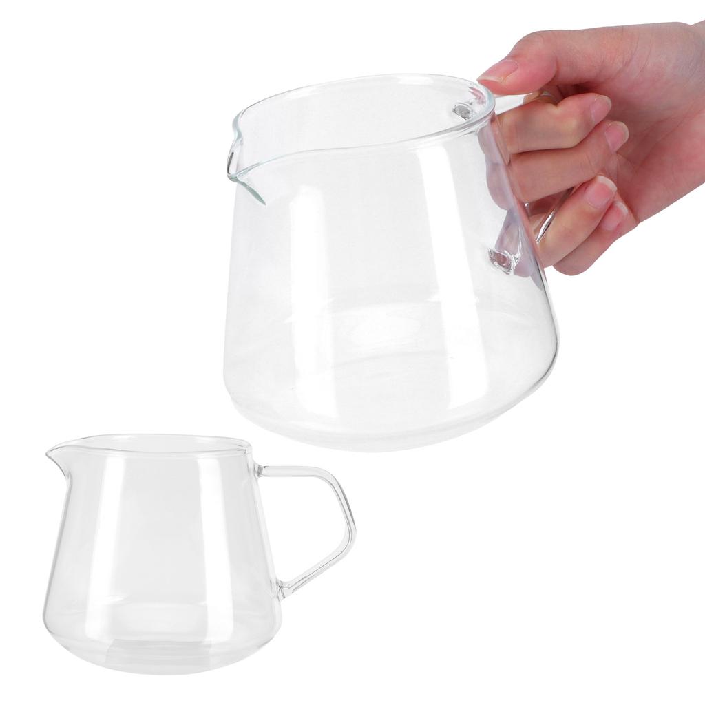 Transparente Tasse Hochborosilikatglas Kaffee Sharing Tasse Verbrühschutz zum Teetrinken(400ml )