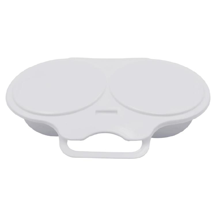 Apartment Kitchen Egg Steamer Container for Microwave Use, Two-Section Plastic Egg Poacher for Fast Breakfast Cooking