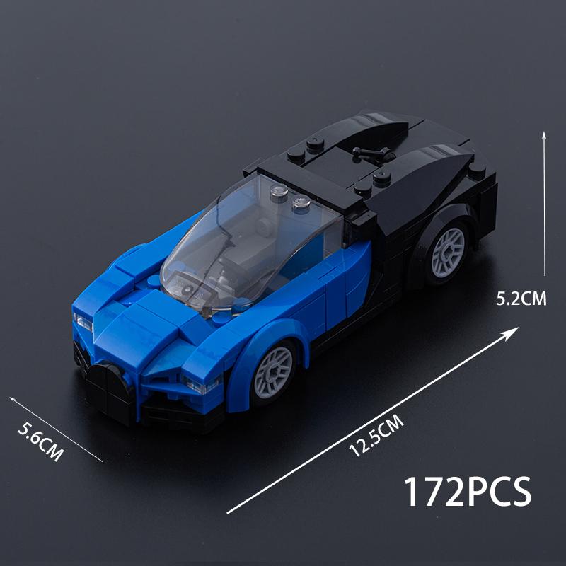 MOC Speed Racing Car Sports Model Garage Supercar Sets Building Blocks Famous Racers City Vehicle DIY Bricks Christmas gift Toys