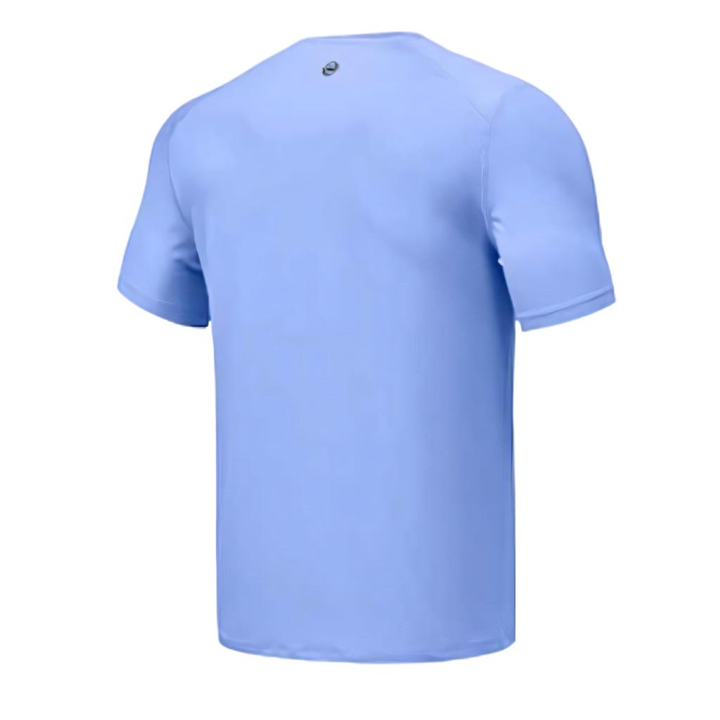 Skechers Soft Comfortable Fashion Versatile Solid Color Short Sleeve T-Shirt Men tops Persian-Blue P225M150-03Z1