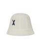 Bajal Va Applique Cable Knit Bucket Hat Ivory