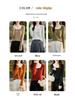 Slim Fit U-Neck Cashmere Sweater: Women's Elegant Spring/Autumn Knitwear Pullover