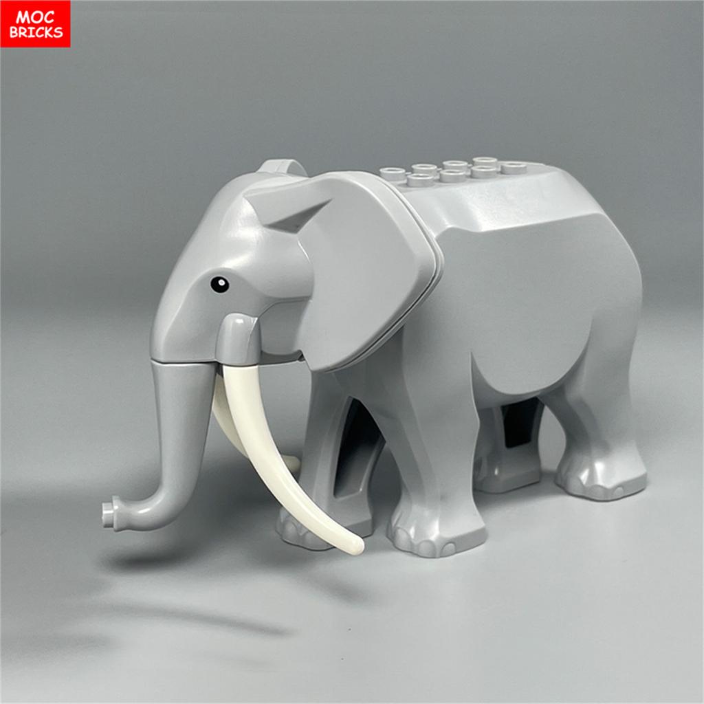 MY OWN CREATION Blocks Animal War Elephant Habitat Thick Forest Grassland Desert Ancient Battle Scene Assembled Building Blocks Children Playthings