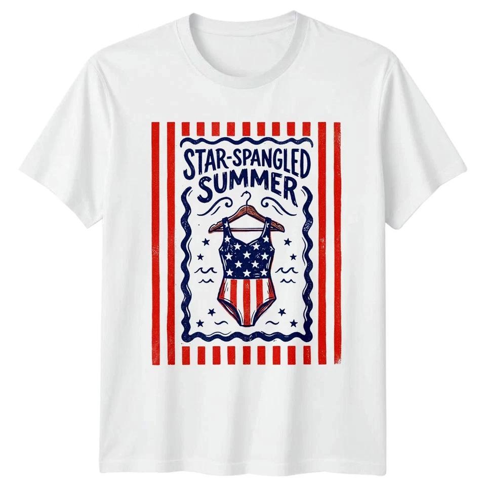 Star Spangled Summer Unisexs TShirt 4th Of July Independence Day Gift For Her S