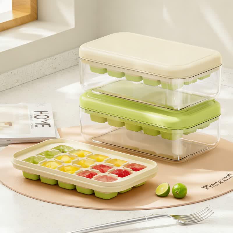De ou Starlight Press Ice Cube Tray & Storage Box (2-Pack)