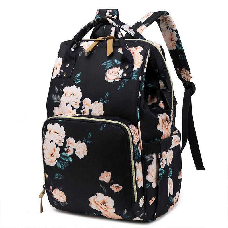 

SUNBORLS Сумка для мамы Портативная многофункциональная сумка для матери и ребенка Новая походная детская сумка с изоляцией на спине Сумка для молока чёрный