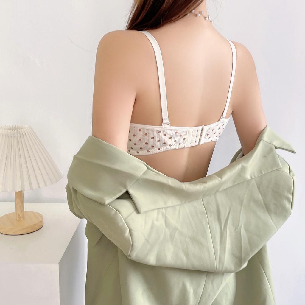 Sweet Breathable Girlish Style Push-Up Bra Wire-Free Seamless One-Piece Thin Cup Underwear