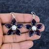 Amethyst, Pearl Gemstone Handmade 925Sterling Silver Jewelry Earring 2.17" M-3162