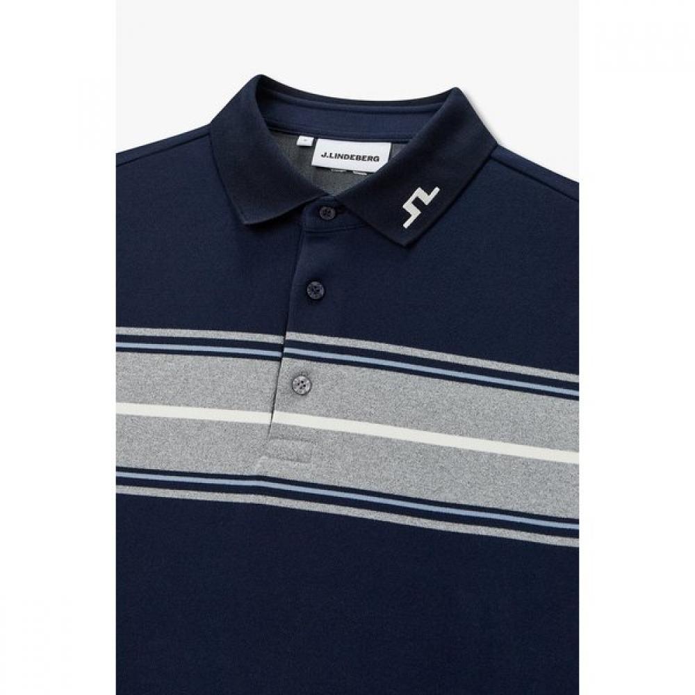 J.LINDEBERG Men S Nox Ar Stripe Long Sleeve Polo 1516326909