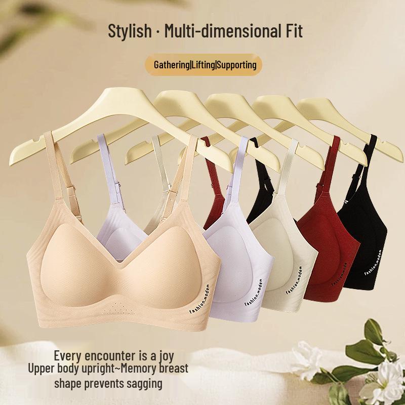 Seamless Wire-Free Lift Bra – Comfortable, Breathable, Soft Support for Small Busts