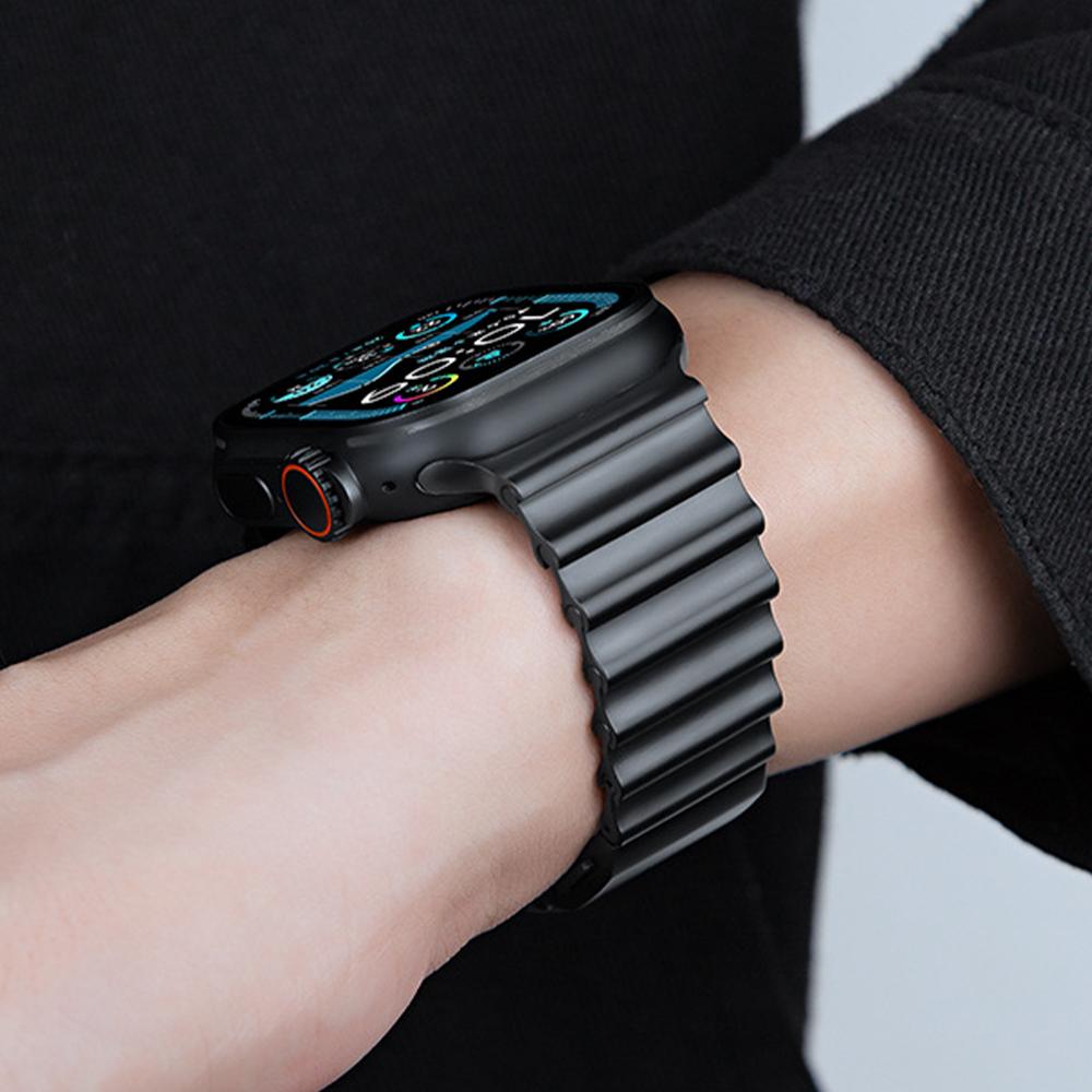 Stainless Steel Strap for Apple Watch Ultra 3 2 1 49mm Series 10 11 46mm Metal Band for Iwatch 9 8 7 45mm 6 5 SE3 44mm Bracelet