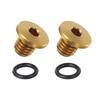 High Performance Bicycle Bleed Screw Kit 2pcs with O Rings for Brake Systems