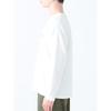 [Beams Heart] L/S TEE cardboard logo print long sleeve cut and sew men's WHITE S