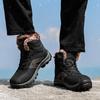 Men Winter Snow Boots Warm Men Hiking Boots High Quality Leather High Top Big Size Men's Boots Outdoor Sneakers